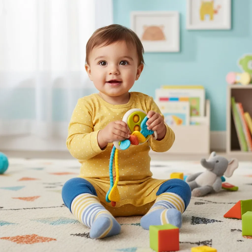 Bam Bam Sensorisches Schlüssel-Spielzeug für Babys ab 18 Monaten