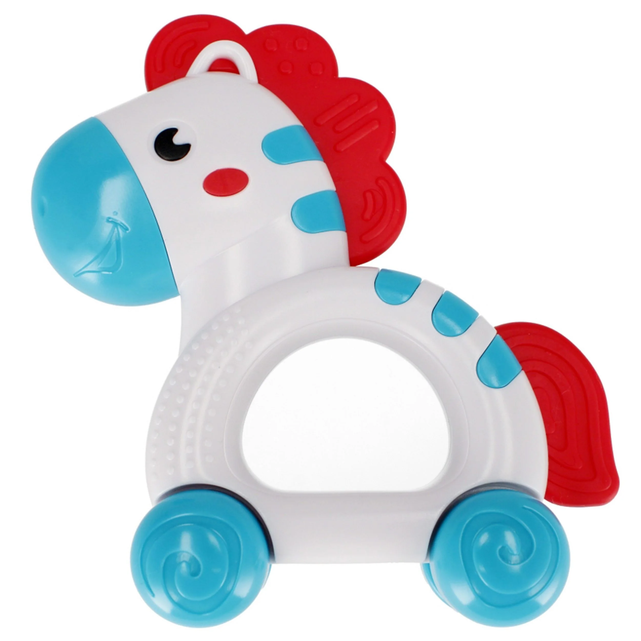 BAM BAM Baby Rassel Set 3er Tier-Rasseln Zebra Hase Tukan