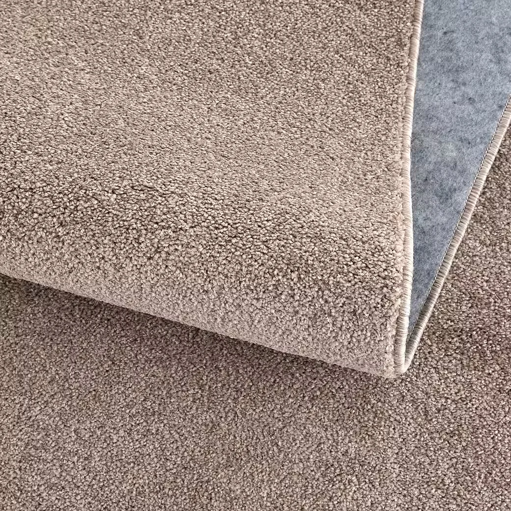 JIMRI Lotus Teppich Kurzflor einfarbig für Wohnzimmer Läufer