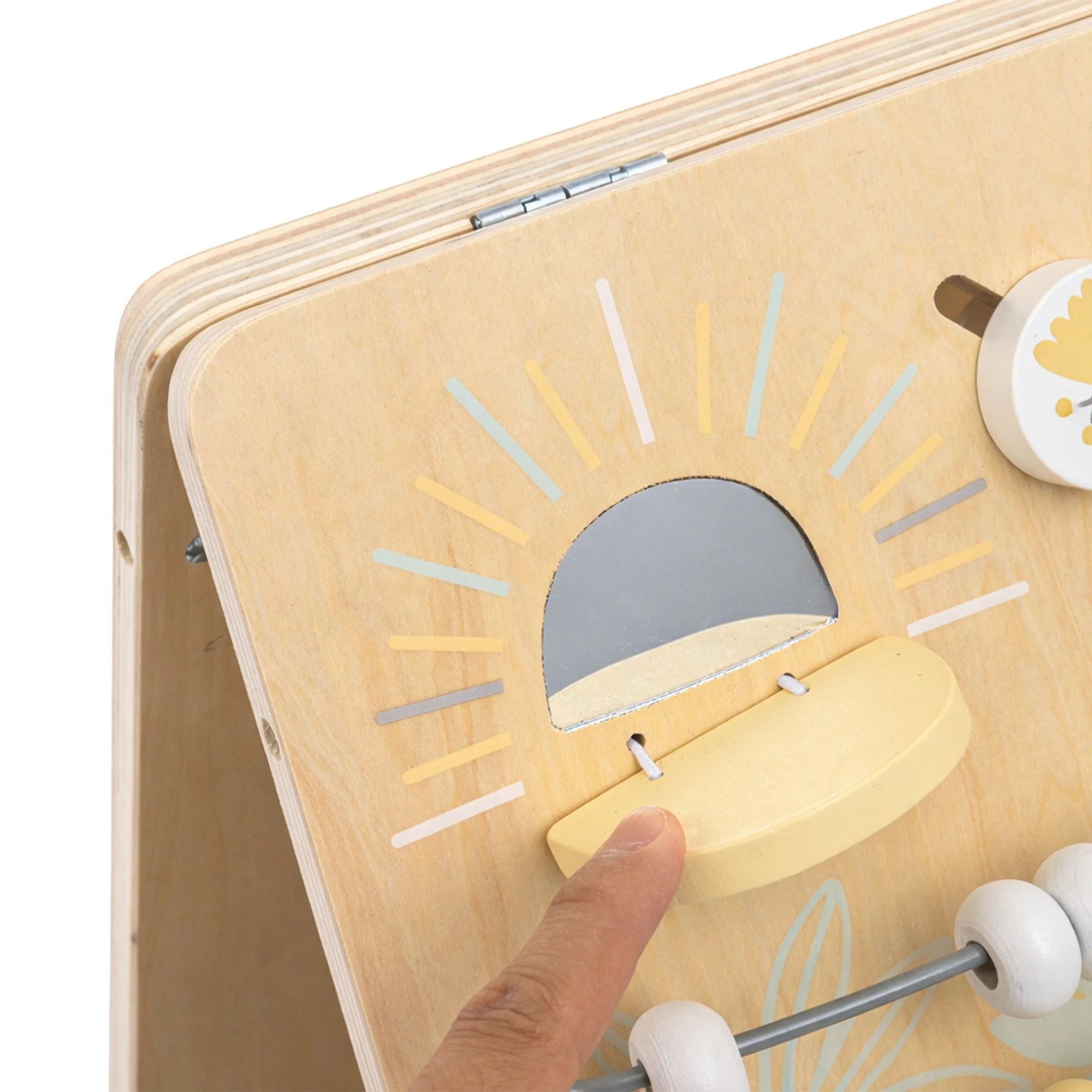 MAMABRUM Kinderstaffelei 2in1 Magnettafel Lernboard Busy Board Holz