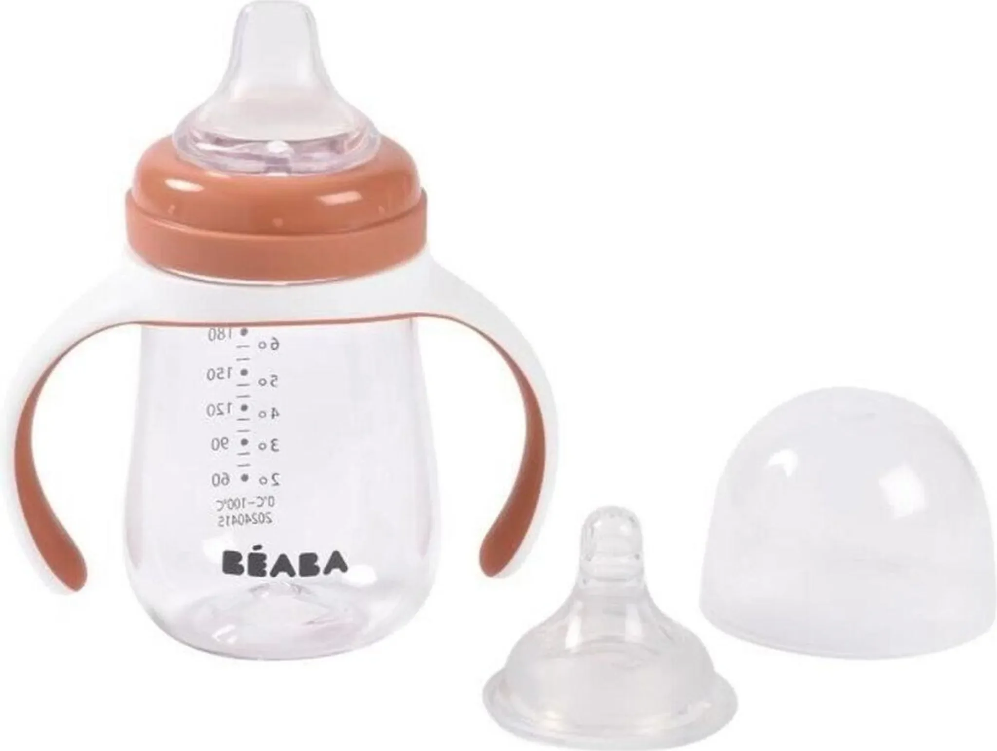 Béaba Trinklernbecher Lernglas 210 ml Orange spülmaschinenfest