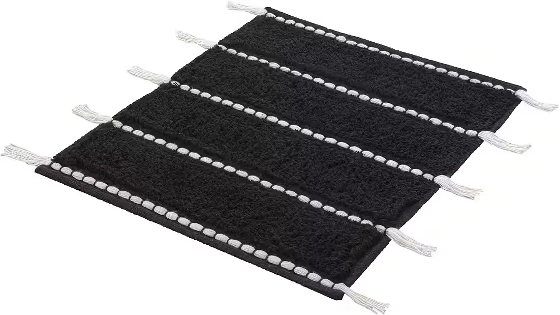 KLEINE WOLKE Travis Badematte 14 mm, Baumwolle, rutschhemmend, waschbar