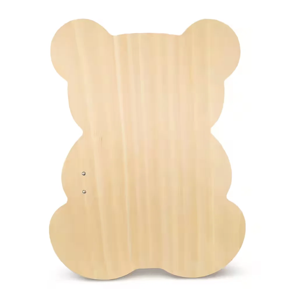 MAMABRUM Montessori Motorikbrett Teddy rosa aus Holz