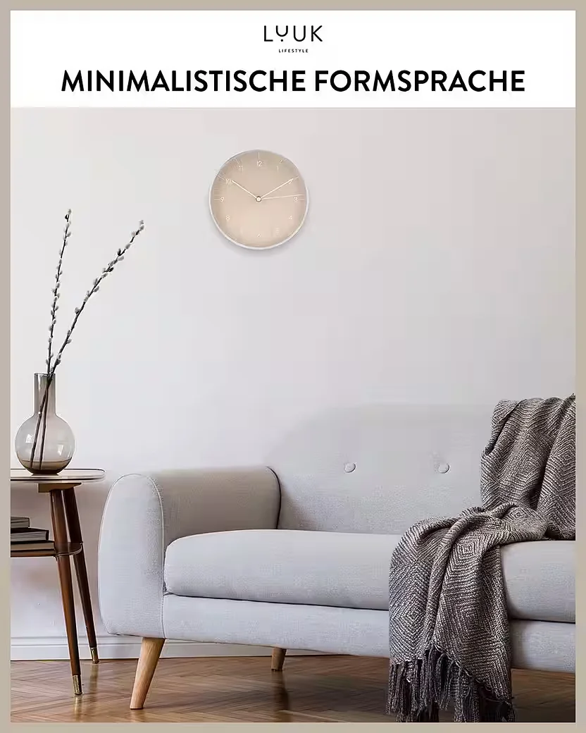 LUUK LIFESTYLE Wanduhr Helsinki moderne Designuhr