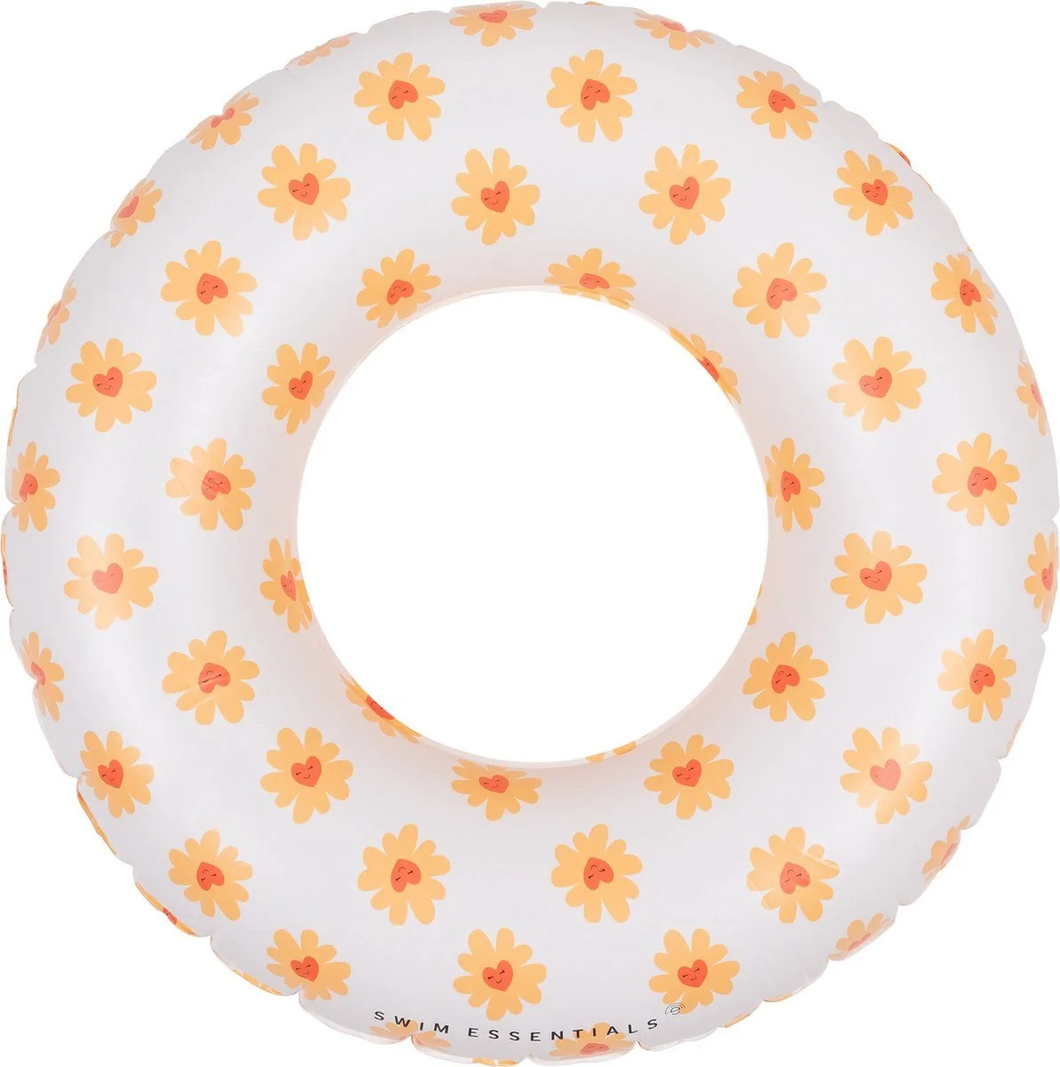 Swim Essentials Schwimmring 55 cm transparent Blume Herz