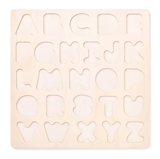 WOODYLAND Holzpuzzle ABC Buchstaben Lernspielzeug 26-teilig 90634