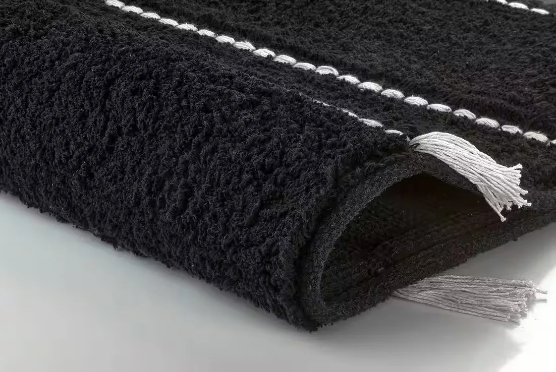 KLEINE WOLKE Travis Badematte 14 mm, Baumwolle, rutschhemmend, waschbar