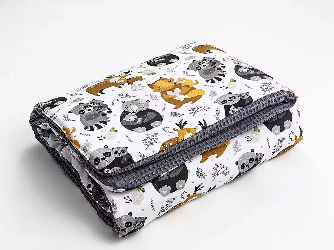 BABEES Babydecke Krabbeldecke aus 100 Prozent Baumwolle, ganzjährig