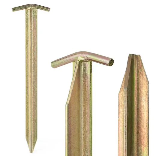 Moritz Zelthering T-Profil Deluxe Stahl 30 cm Set Erdnagel Erdanker