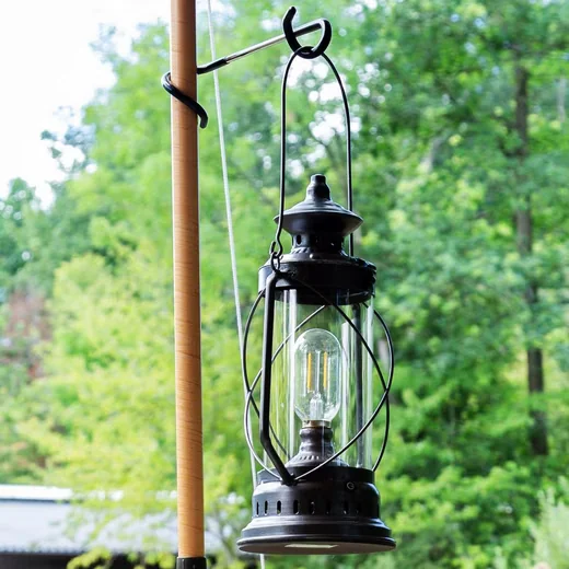 CAMPGURU Zeltstangenhaken Doppelhaken Laternenhalter Camping Spirale