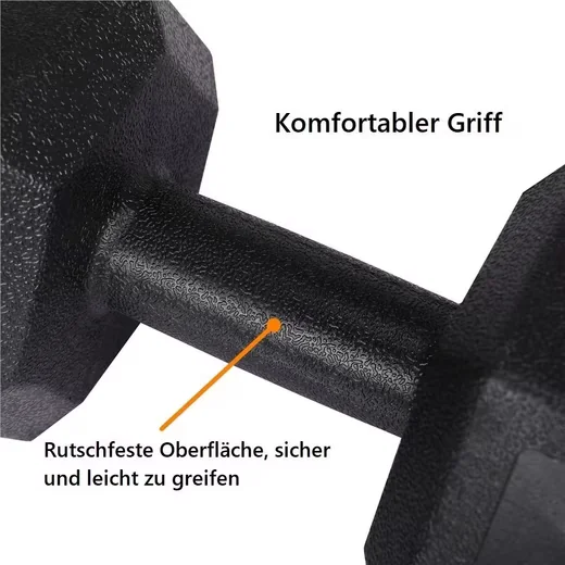 YAHEETECH Kurzhantel 8 10 12 15 16 20 kg für Krafttraining