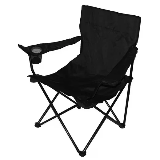BIGDEAN Campingstuhl Faltstuhl Schwarz klappbar Anglerstuhl