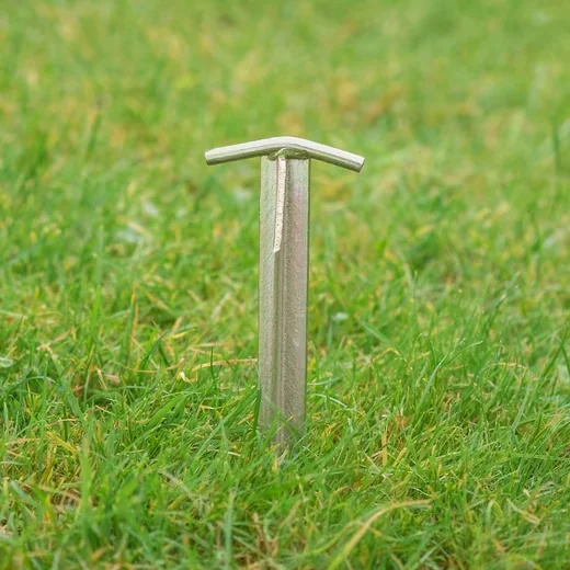 Moritz Zelthering T-Profil Deluxe Stahl 30 cm Set Erdnagel Erdanker