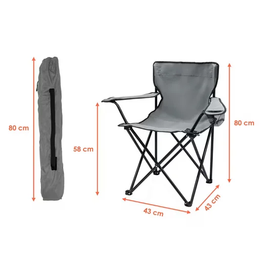 Spetebo Campingstuhl Outdoor Garten 1 Stück