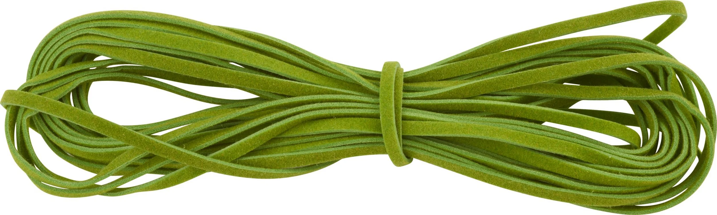 Kunstlederband 5 m x 3 mm – Grün