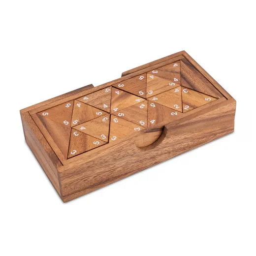 LOGOPLAY Tridomino Legespiel mit weißen Zahlen