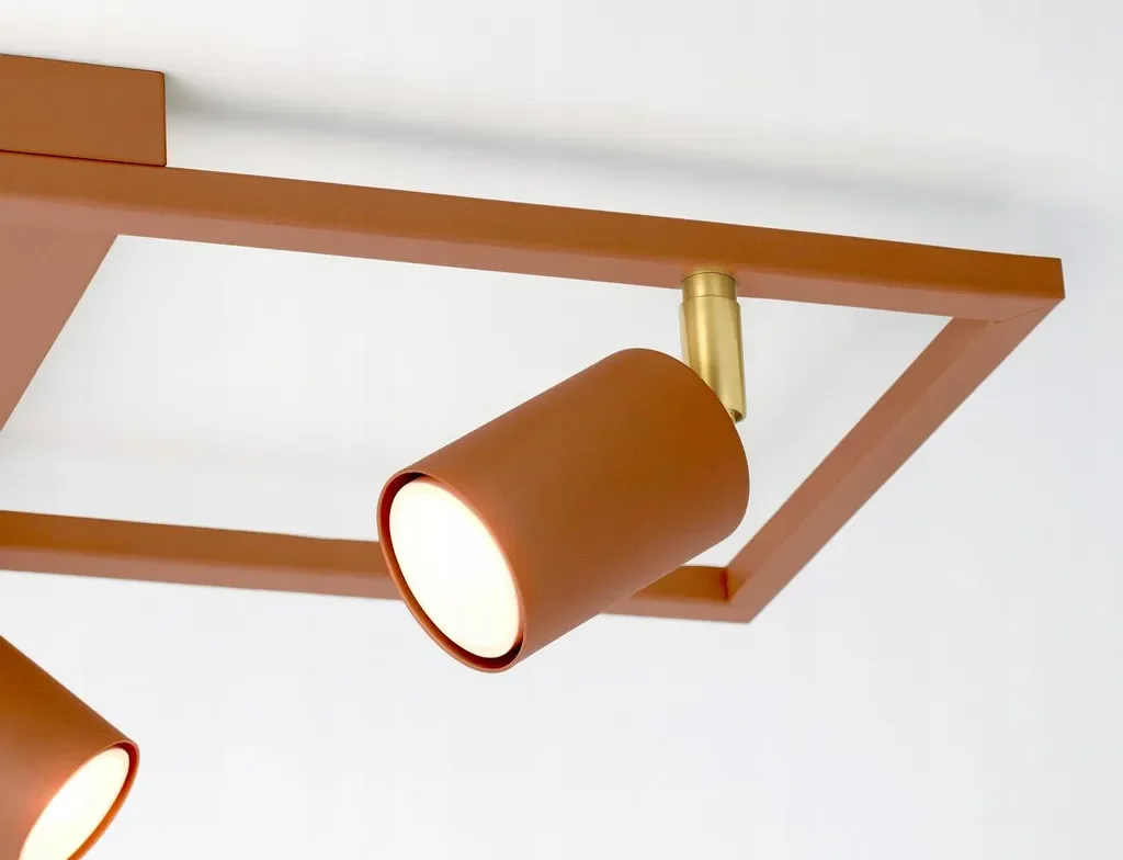 Luxolar LED Deckenleuchte schwenkbar 2-flammig GU10 Metall Terrakotta
