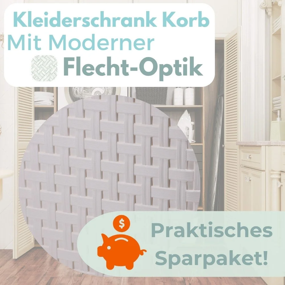 GARPET Aufbewahrungsboxen 2er Set mit Deckel Weiß Frontöffnung