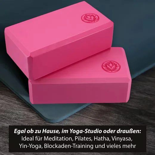 VONBUEREN Yoga Block EVA 22x12x7,5 cm für Damen und Herren