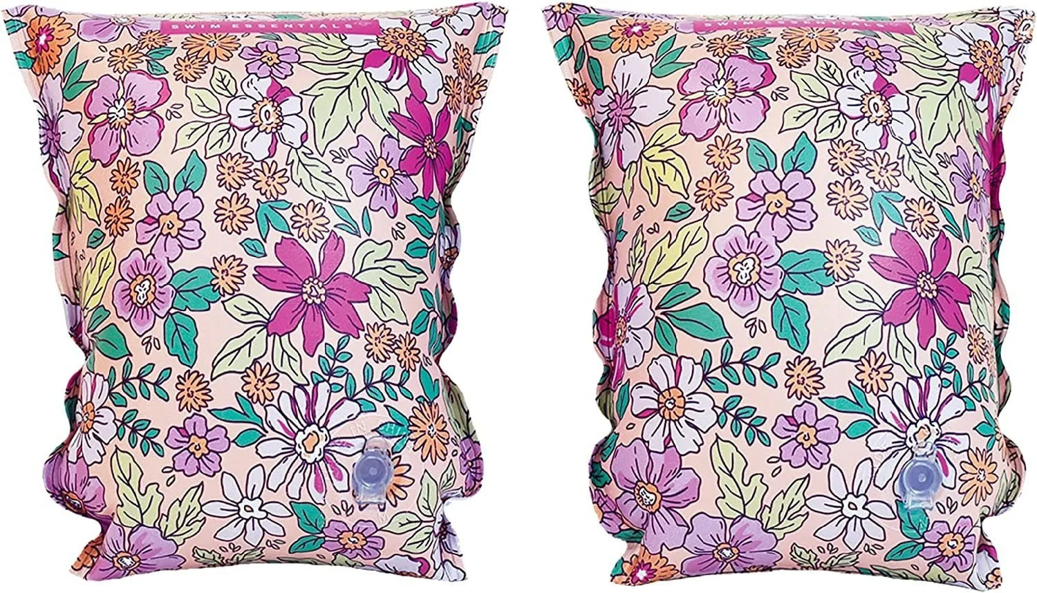 SWIM ESSENTIALS Schwimmflügel 0-2 Jahre Blumenmotiv für Kinder