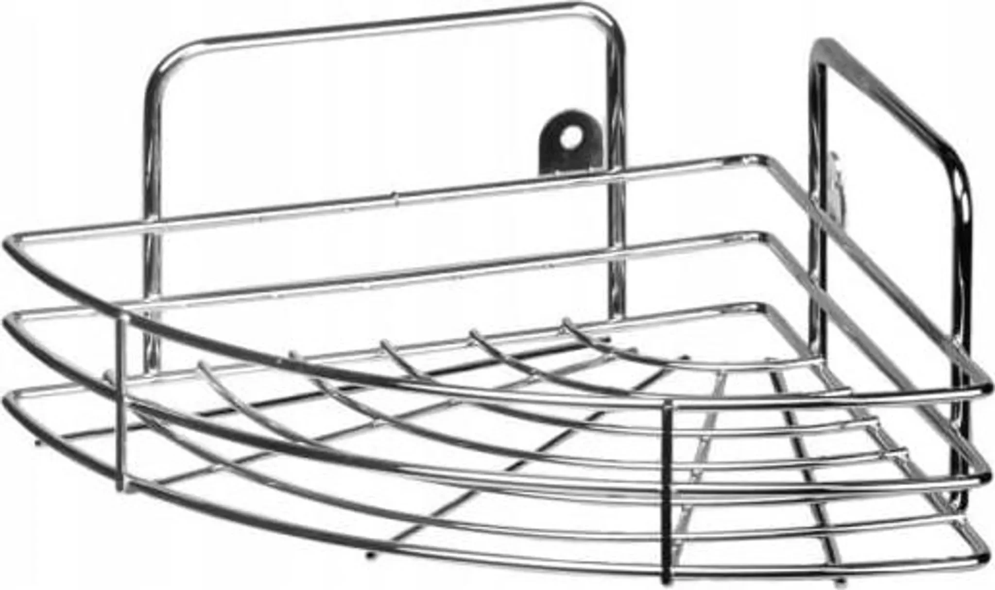 Eck-Duschregal – 1 Ebene, verchromt