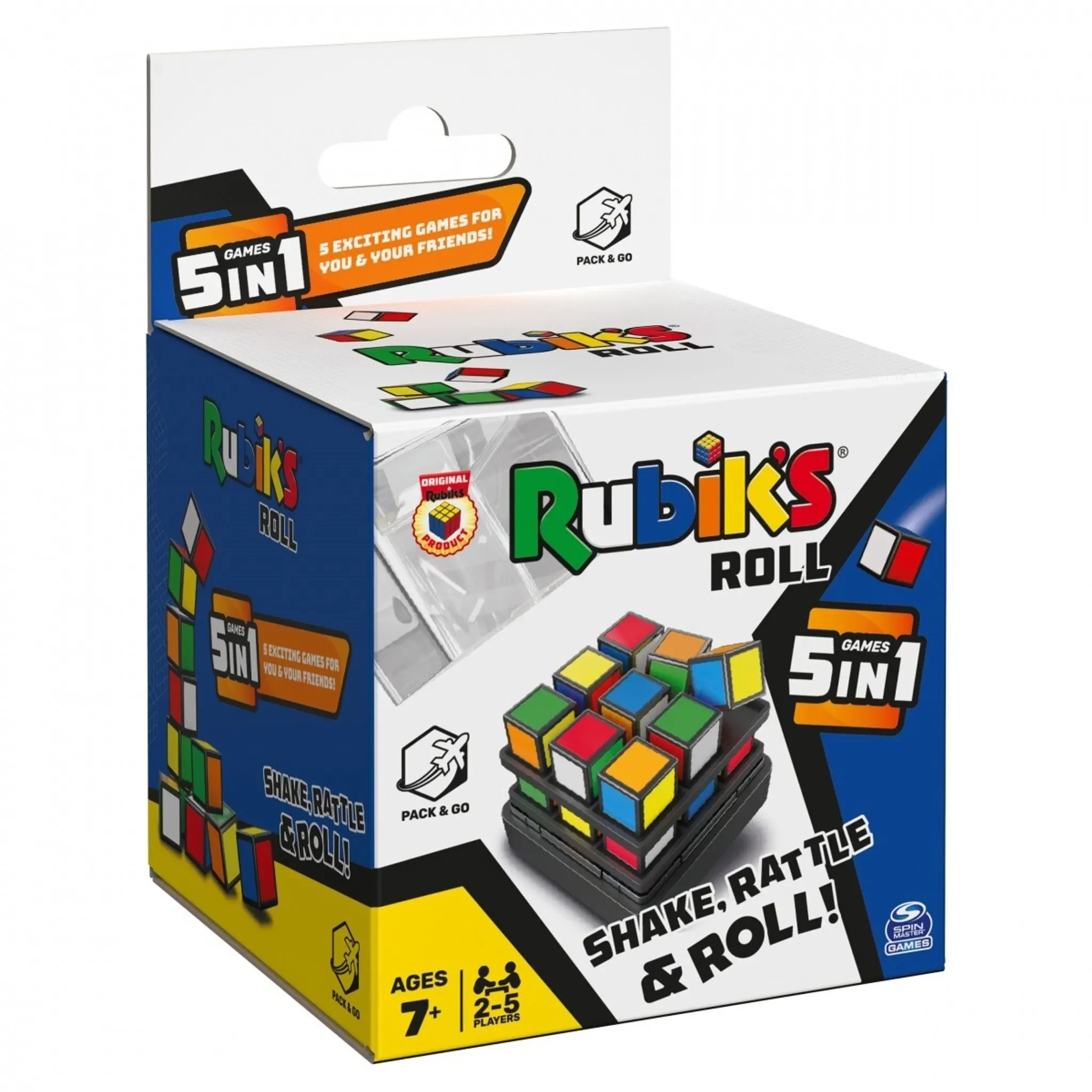 Rubik’s Roll – 5-in-1 Reisespiel (Rubik’s Cube Edition)