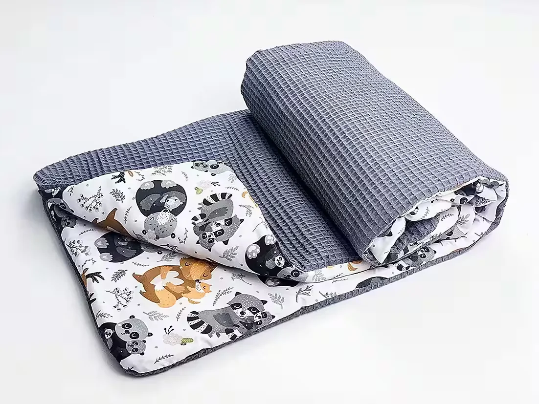 BABEES Babydecke Krabbeldecke aus 100 Prozent Baumwolle, ganzjährig
