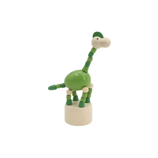SUEBIDOU Montessori Motorikspielzeug Holz Daumen-Wakouwa Dinos