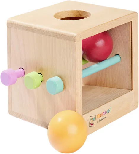 EICHHORN Montessori Lernspielzeug Box mit Kugeln