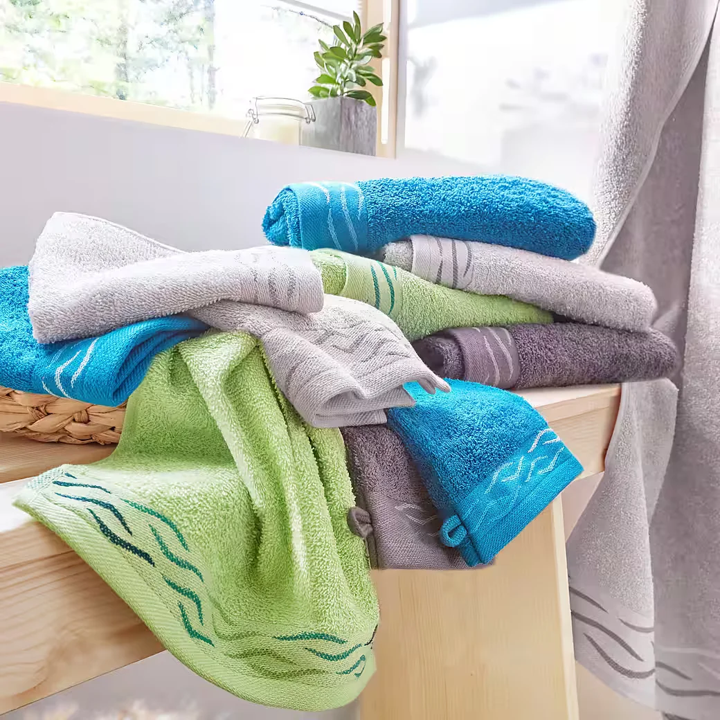 DYCKHOFF Handtücher Wave Frottier Serie für Bad und Gäste