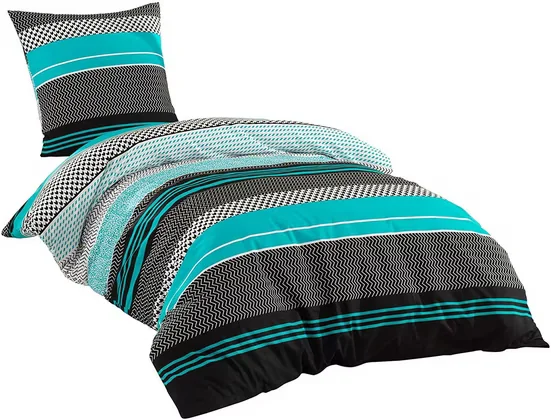 SENTIDOS Bettwäsche Set 135x200 cm 4-teilig 100 Prozent Baumwolle
