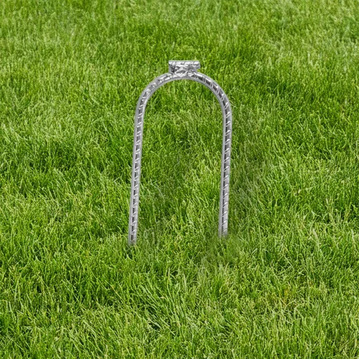Moritz Zelthering U-Profil Bodenanker 30 cm verzinkter Stahl 1 Stk