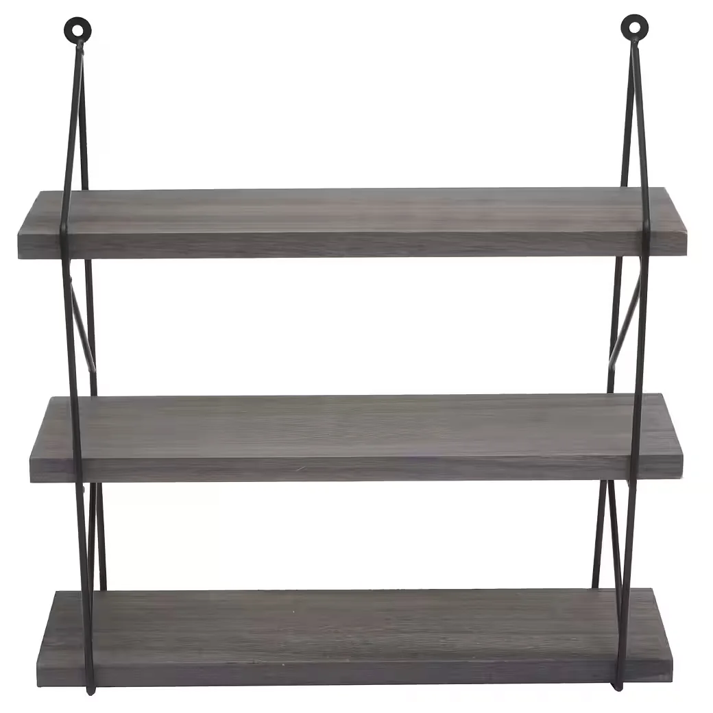 PROREGAL Wandregal Hängeregal 3 Regalböden 40/60 cm breit Industrial