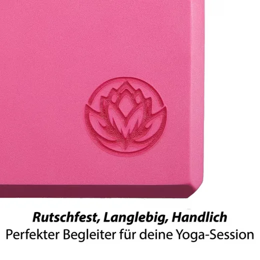 VONBUEREN Yoga Block EVA 22x12x7,5 cm für Damen und Herren