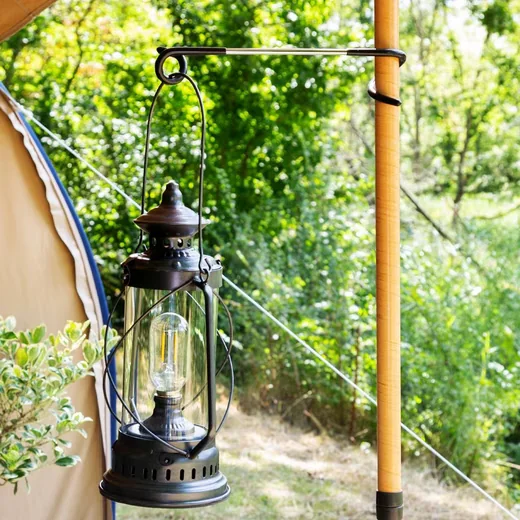 CAMPGURU Zeltstangenhaken Doppelhaken Laternenhalter Camping Spirale
