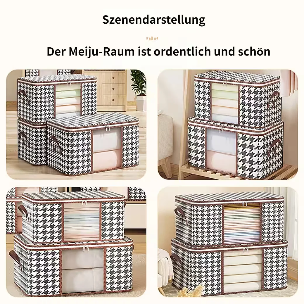 BLUSMART Auflagenbox Aufbewahrungsbox Set 3-teilig für Kleidung