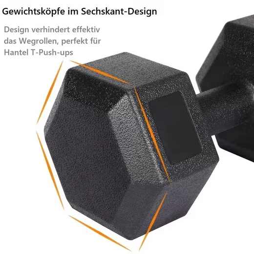 YAHEETECH Kurzhantel 8 10 12 15 16 20 kg für Krafttraining