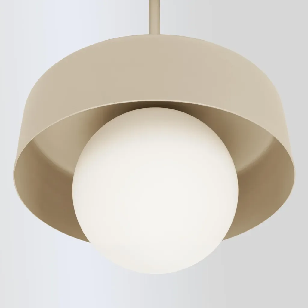 Luxolar LED Deckenleuchte G9 15W Beige-Grau für Wohnzimmer Küche