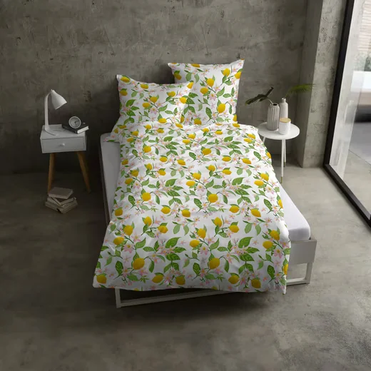 CASATEX Bettwäsche Lemon mit Zitronenmotiv