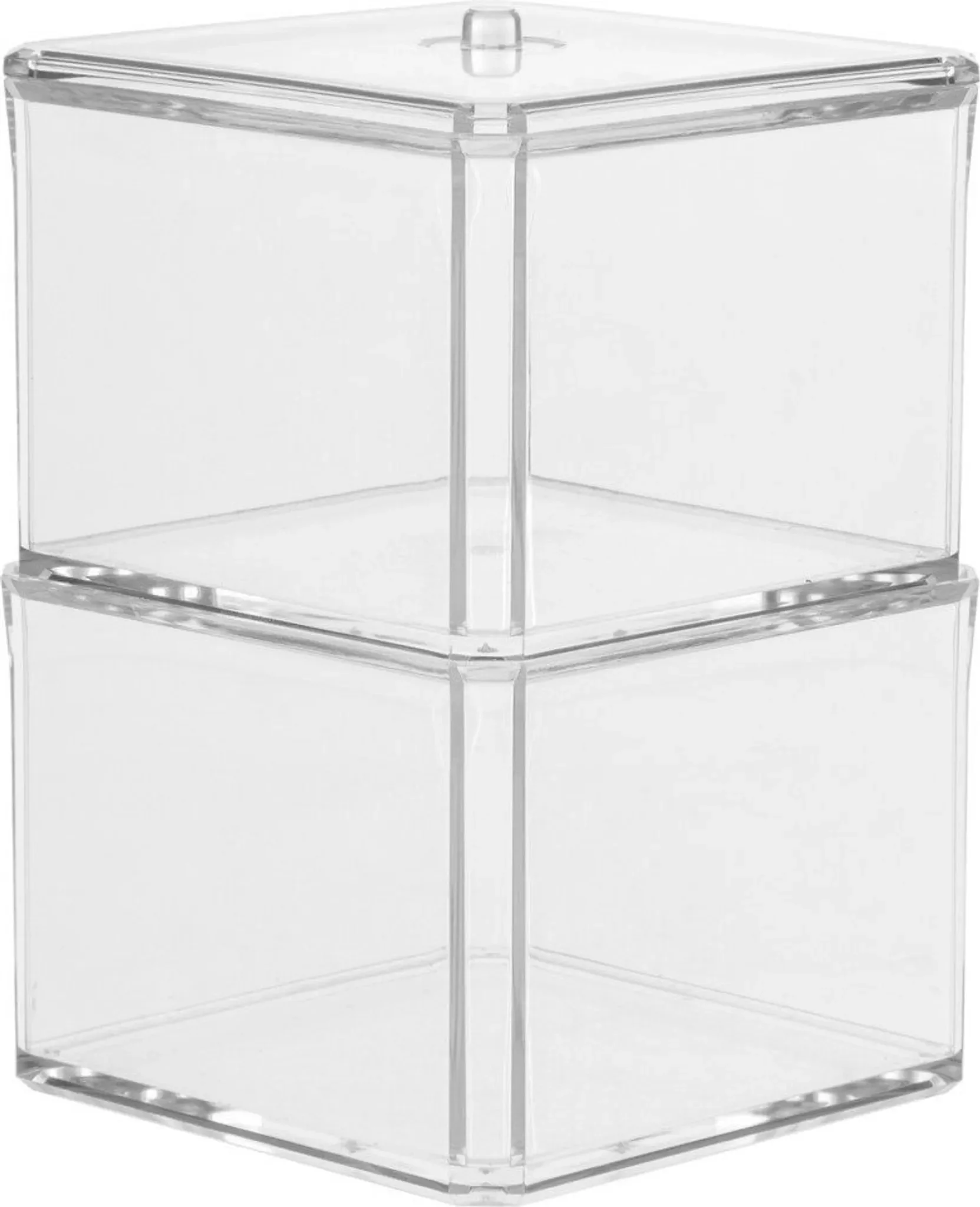 5five Simply Smart Kosmetik-Aufbewahrungsdose Selena – 2-tlg., stapelbar, transparent