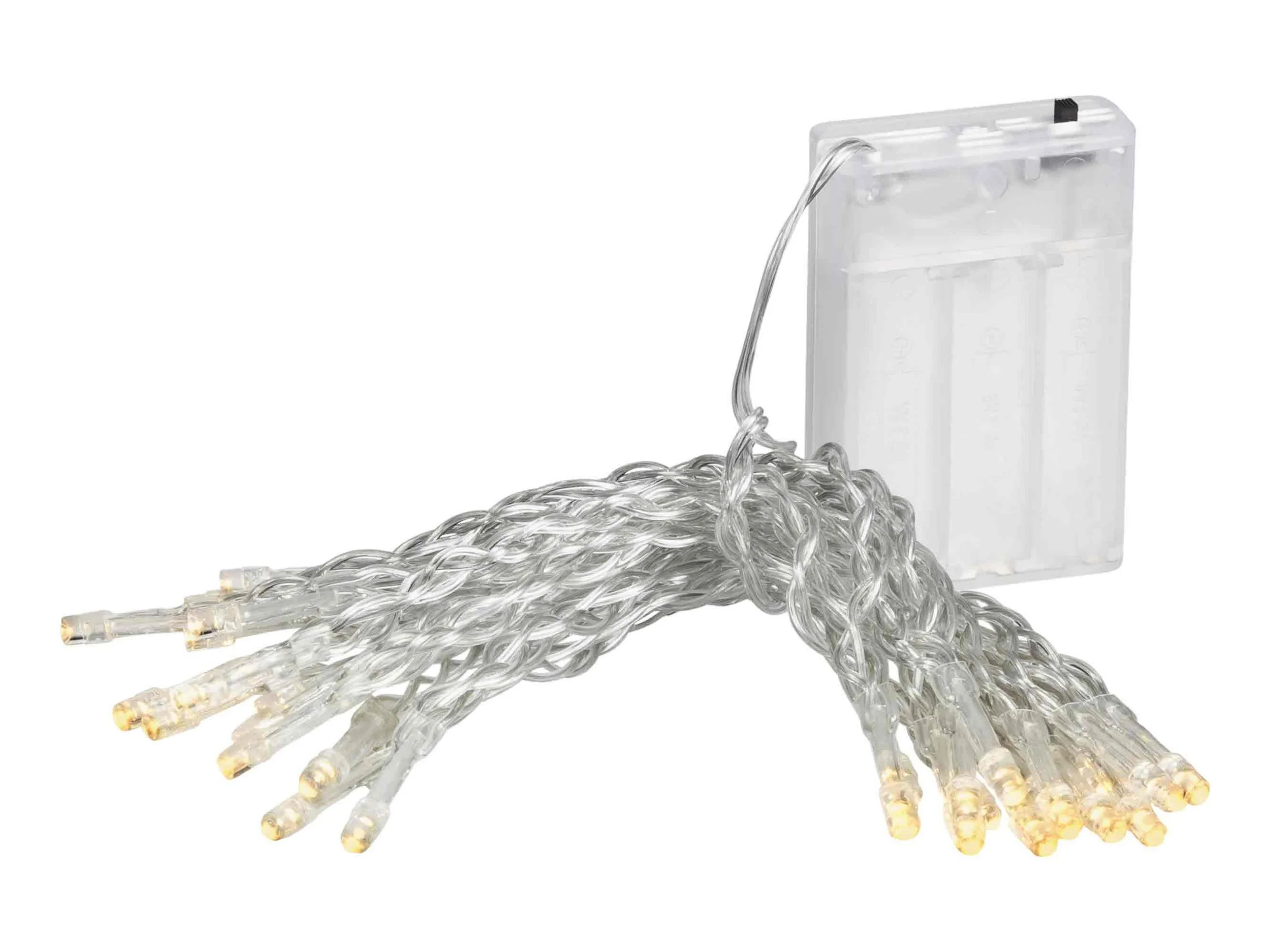 LED-Lichterkette mit Batterie & Timer – 20 warmweiße LEDs, ca. 2,85 m