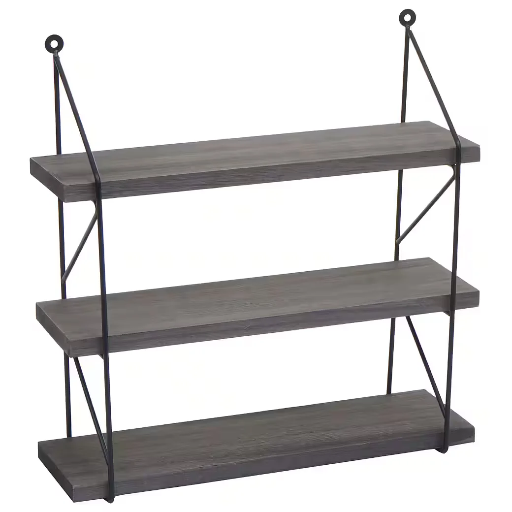 PROREGAL Wandregal Hängeregal 3 Regalböden 40/60 cm breit Industrial