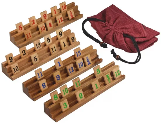 LOGOPLAY Rummy Spiel im Stoffbeutel Reise Gesellschaftsspiel