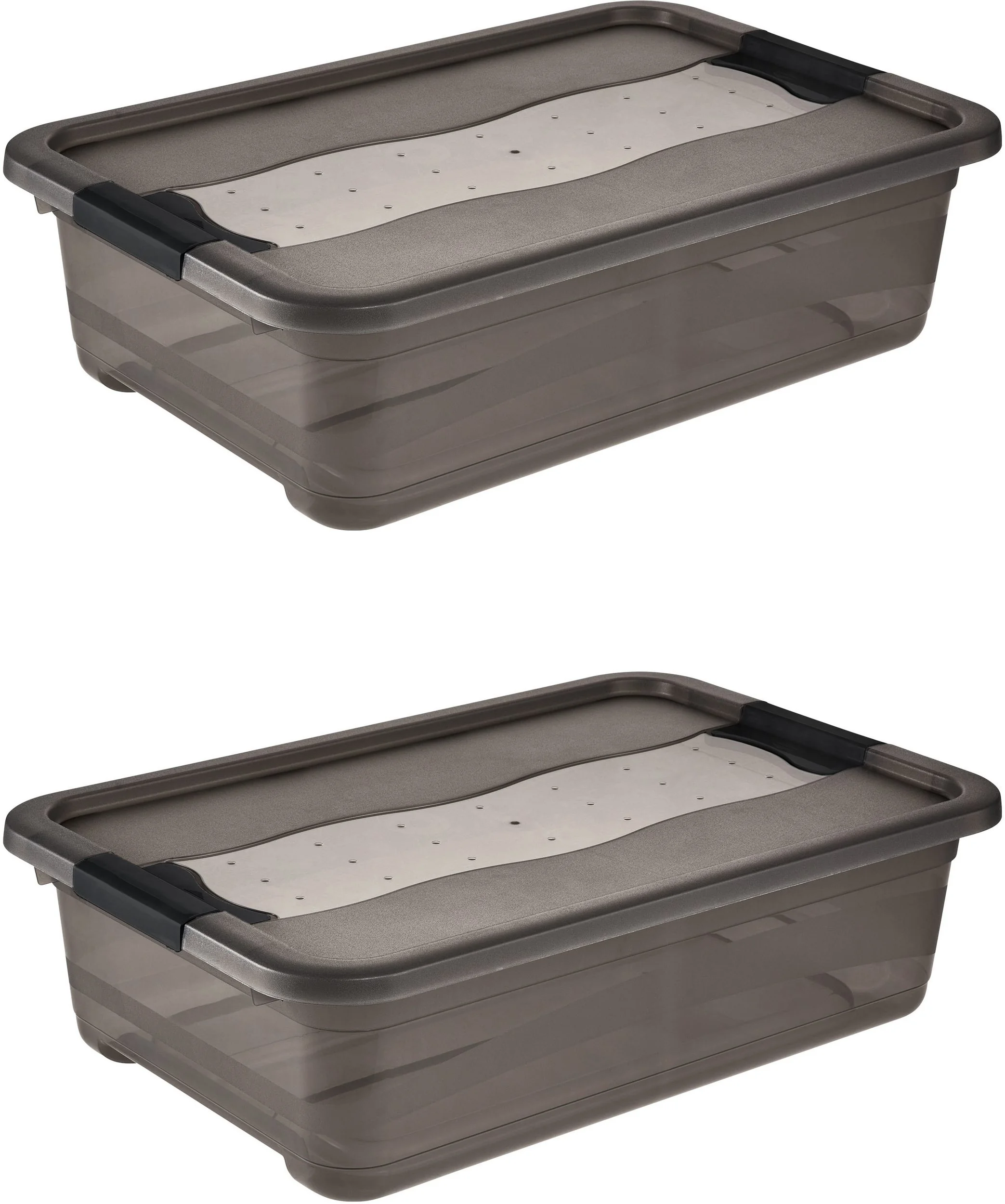 KEEEPER Aufbewahrungsbox Cornelia 2er Set 28 L 59 x 39 x 19,5 cm