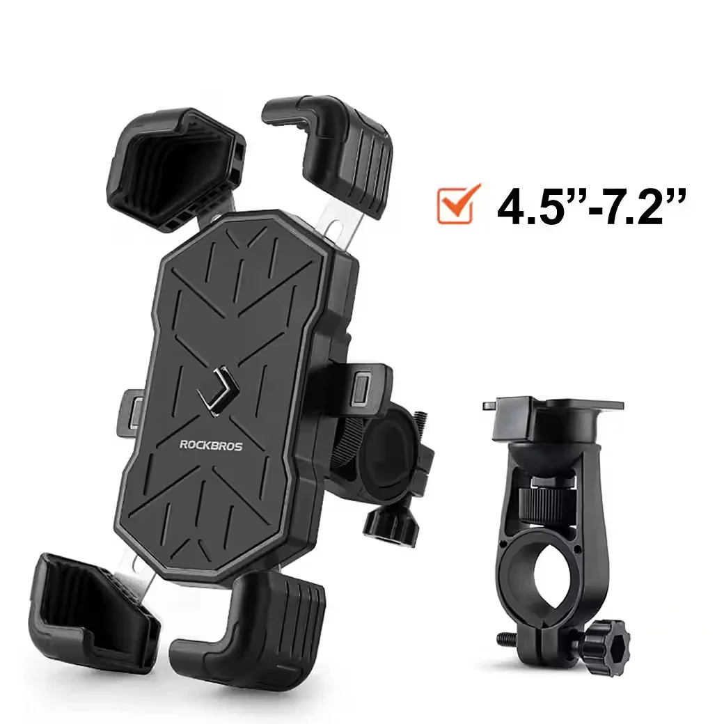 ROCKBROS Smartphone Halterung Fahrradlenker Universal 4 Haltepunkte